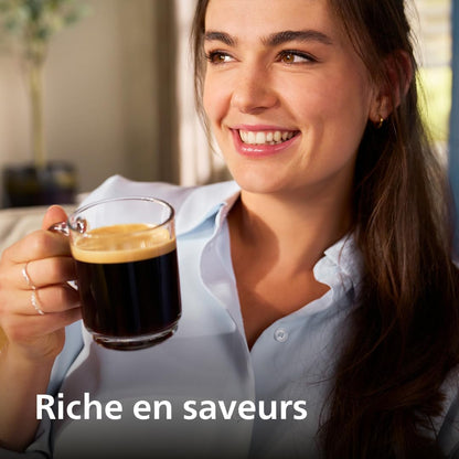 Expresso broyeur Série 5400 – 12 Spécialités de Café, Carafe LatteGo facile à nettoyer, Ecran intuitif, 4 Profils Utilisateur, Machine à café à grain Noir (EP5541/50)
